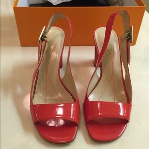 Kate Spade red patent leather sandal 7,5